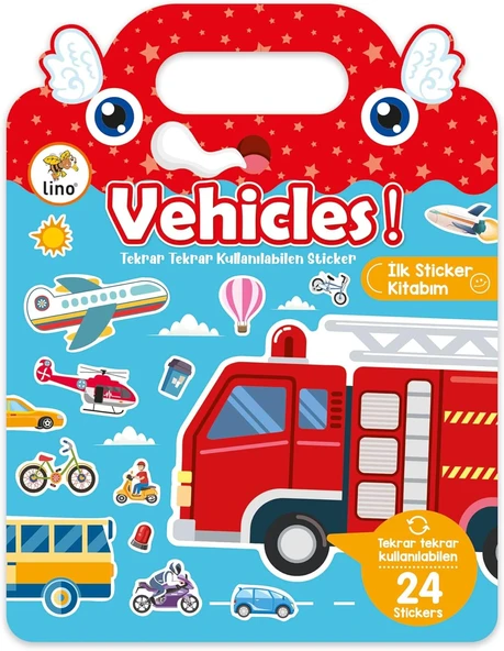 Lino Tekrar Tekrar Kullanılabilen İlk Sticker Kitabım Vehicles ürün görseli 1