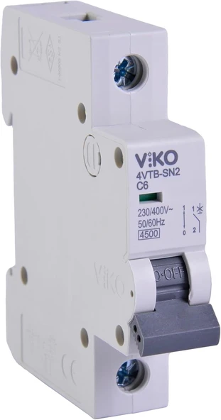 4Vtb-1C06 Otomatik Sigorta 4,5Ka C Tipi 1 Kutup 06A ürün görseli 1