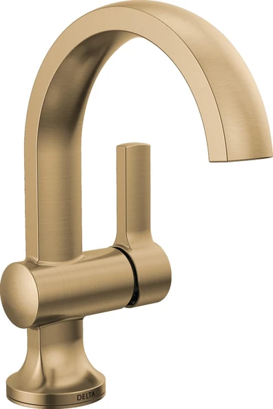 Musluk Albion Tek Delikli Banyo Bataryası, Altın Tek Kolu Banyo Bataryası, Banyo Lavabo Bataryası, Metal Push Pop-Up Drenaj Grubu, 1.2 Gpm Akış Hızı, Şampanya Bronz 15855Lf-Cz ürün görseli 1