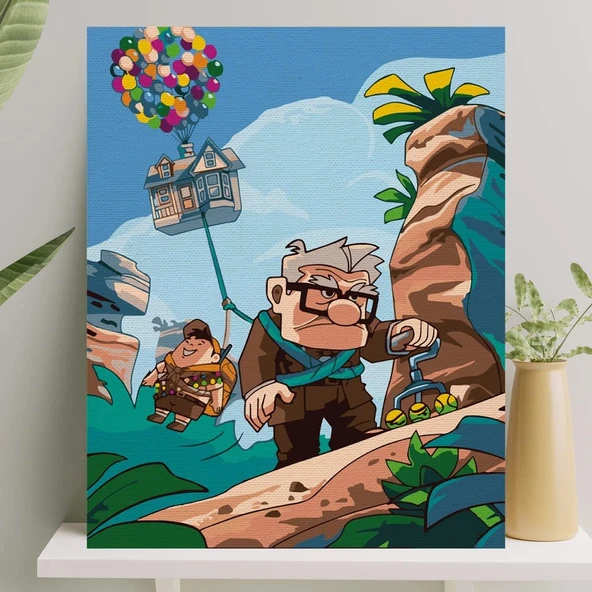 Palmiye Hobi Sanat Sayılarla Boyama Tuval Seti Fırça Boya Dahil (Çıtalı) 40X50 Cm - Up ürün görseli 1