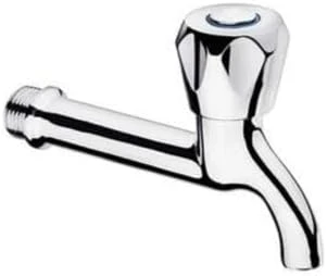 Klasik Tekli Musluk Serisi - Paslanmaya Dayanıklı Krom Kaplama Metal Gövde - Banyo, Mutfak Bahçe Kullanımına Uygun (Uzun) ürün görseli 1