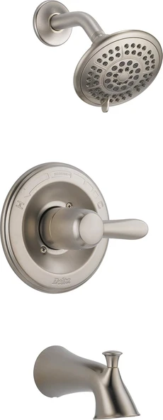 Faucet Lahara 14 Serisi Duş Küvet Seti, 5 Fonksiyonlu Touch-Clean Duş Başlıklı, Paslanmaz T14438-Ss (Valf Dahil Değil) ürün görseli 1