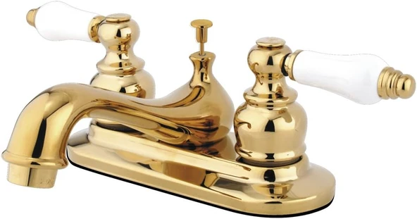 Elements Of Elizabeth Eb602Pl Centerset Lavatory Musluk With Retail Pop-Up, 4-Inç, Parlatılmış Pirinç By Elements Of ürün görseli 1