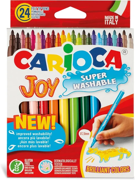 Carioca Joy Süper Yıkanabilir Keçeli Boya Kalemi 24'Lü ürün görseli 1