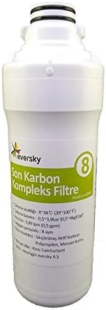 Woongjin Eversky Tezgah Üstü Su Arıtma Son Karbon Kompleks Filtre - 8 Aylık Yedek Filtre ürün görseli 1