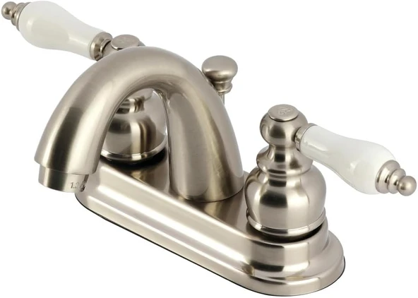 Brass Kb5618Pl Restorasyon Lavabo Bataryası, 10 Cm Centerset, Fırçalanmış Nikel ürün görseli 1