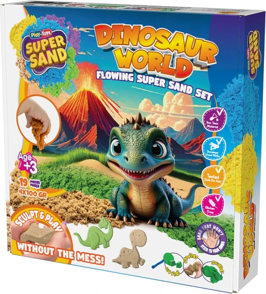 Playtoys Supersand Dinasour Ki̇neti̇k Kum Seti̇ ürün görseli 1
