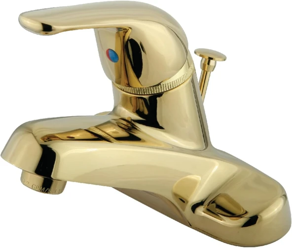 Brass Kb542B Chatham Tek Kollu 10 Cm Merkezli Banyo Bataryası, Cilalı Pirinç ürün görseli 1