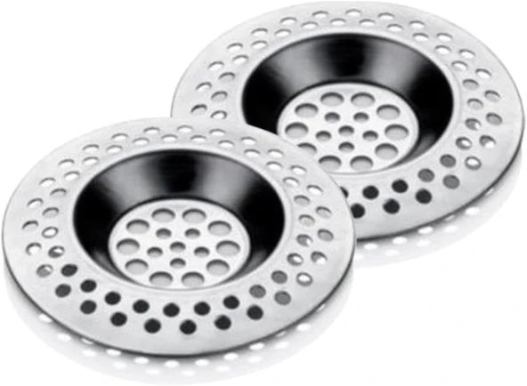 Easyso 2 Adet Lavabo Evye Süzgeci Lavabo İçi Süzgeç 8 Cm Metal Önleyici Temizlik Ürünü Pratik Ergonomik Kolay Sök-Tak Modüllü ürün görseli 1
