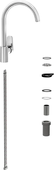 Artema Shift T20 A43674 Eviye Bataryası, C Tipi, Krom ürün görseli 1