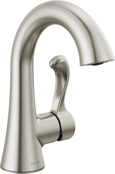 Faucet Esato Tek Delikli Banyo Bataryası Fırçalanmış Nikel, Tek Kulplu Banyo Bataryası, Banyo Lavabo Bataryası, Tahliye Montajı Dahil, Spot Korumalı Fırçalanmış Nikel 15897Lf-Sp ürün görseli 1