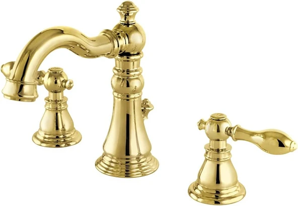 Brass Fsc1972Acl Amerikan Klasik Yaygın Banyo Bataryası, Pop-Up Drainli, Parlak Pirinç ürün görseli 1