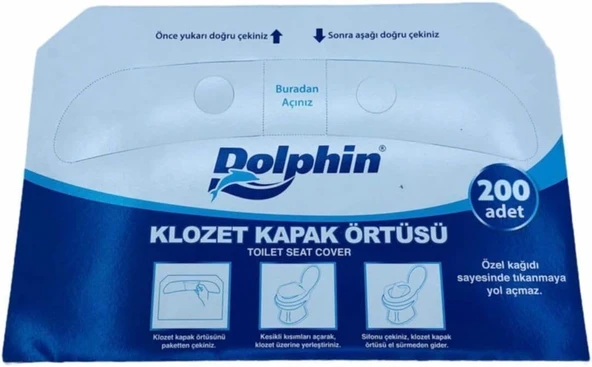 Dolphin Klozet Kapak Örtüsü 200'Lü ürün görseli 1