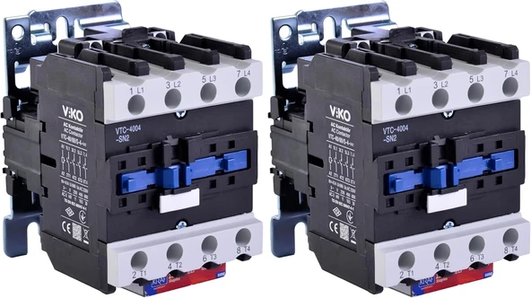 Vtc-40/00/S-4-Sn2 Kontaktör 40A 1No+1Nc 230V Bobinli 4P (2 Paketi) ürün görseli 1