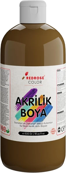 Red Kahverengi Akrilik Boya 500 Gr ürün görseli 1