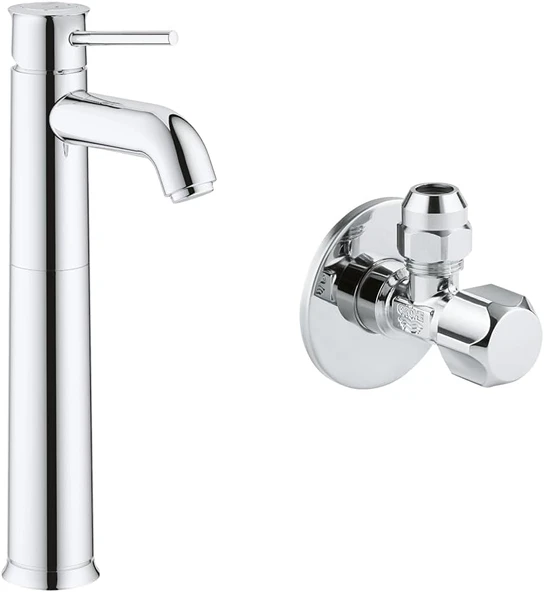 Grohe Start Lavabo Bataryası Xl-Boyut + 2 Adet 55Mm Ara Musluk Seti ürün görseli 1