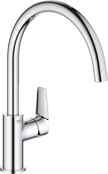 Grohe Start Edge Quickfix Eviye Bataryası |360˚ Dönüş Açısı, Krom, 31369001 ürün görseli 1
