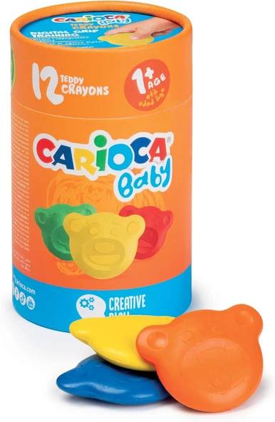 Carioca Teddy Bebek Crayons 12'Li +1 Yaş ürün görseli 1