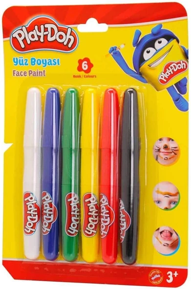 Play Doh Yüz Boyası 6 Renk ürün görseli 1