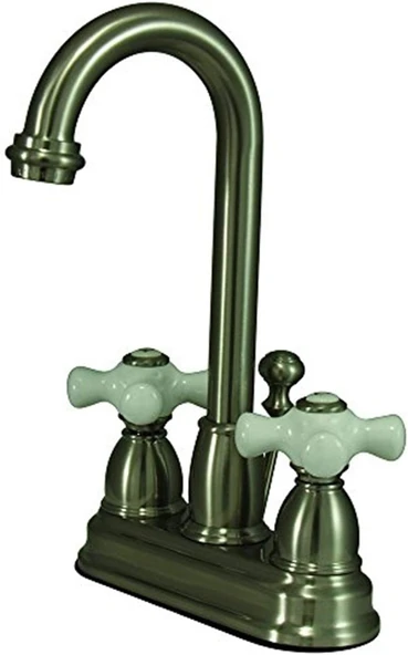 Brass Kb3618Px Restorasyon Merkezi Seti Banyo Lavabo Bataryası Abs Açılır Drenajlı, 3-3/4", Fırçalanmış Nikel ürün görseli 1