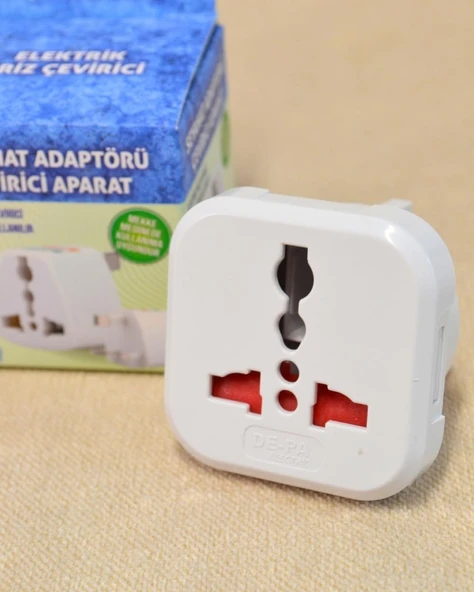 Priz Dönüştürücü Aparat Mekke – Medine Uyumlu | Yurt Dışı Uyumlu Adaptör | Hac Umre İçin Pratik Çözüm ürün görseli 1