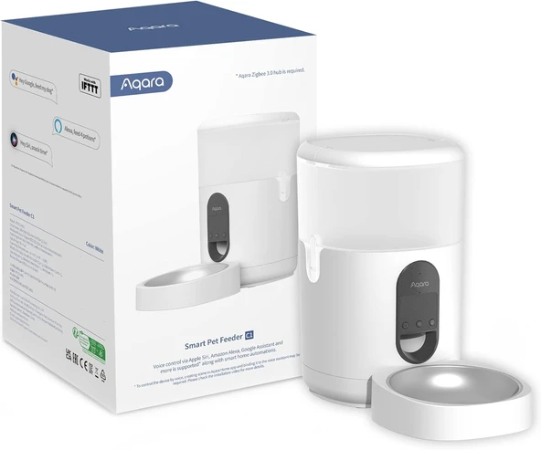 Aqara Akıllı Otomatı C1, Aqara Zigbee 3.0 Hub Gerektirir, Kediler Köpekler Için, Programlanabilir Porsiyon Kontrolü, Google, Alexa, Siri Üzerinden Edilebilir, Smartthings Ile Çalışır ürün görseli 1