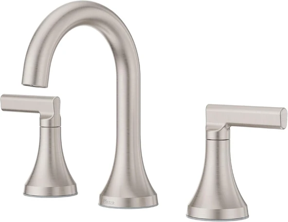 Pfister Vedra Banyo Lavabo Bataryası, 8 İnç Yaygın, 2 Saplı, 3 Delikli, Spot Fırçalanmış Nikel Kaplama, Lf049Vedgs ürün görseli 1