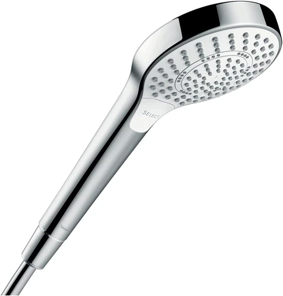 Hansgrohe Croma Select S Düşük Akışlı 4 Inç El Duş Başlığı 3 Softrain, Intenserain, Titreşimli Masaj 04724400 ürün görseli 1