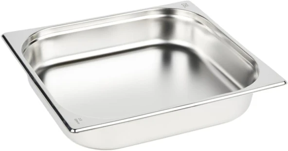 Paslanmaz Çelik Gastronom/Gastronorm Küvet Gn 2/3-65 (35,4 X 32,5 X 6,5 Cm) ürün görseli 1