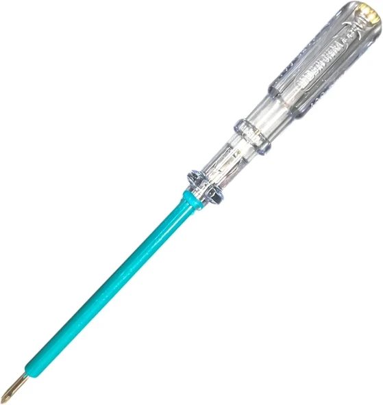Kalemi, Yıldız Uçlu, 190 Mm, Şeffaf Saplı, Elektrik Test Kalemi ürün görseli 1
