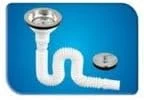 Çöpmak Kafalı Filtreli Körüklü Sifon, Lavabo Için Ayarlanabilir Drenaj Sistemi ürün görseli 1