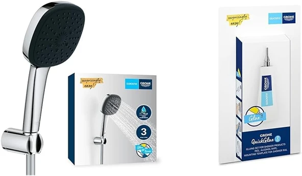 Grohe Vitalio 110 El Duşu Seti + Quickglue Banyo Yapıştırıcı Seti ürün görseli 1