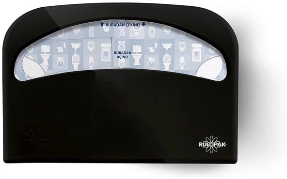 Rulopak R-1308S Klozet Kapak Örtu Aparatı Siyah ürün görseli 1