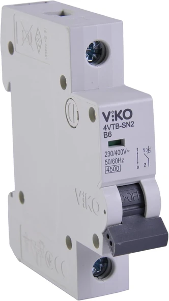 4Vtb-1B06 Otomatik Sigorta 4,5Ka B Tipi 1 Kutup 06A ürün görseli 1