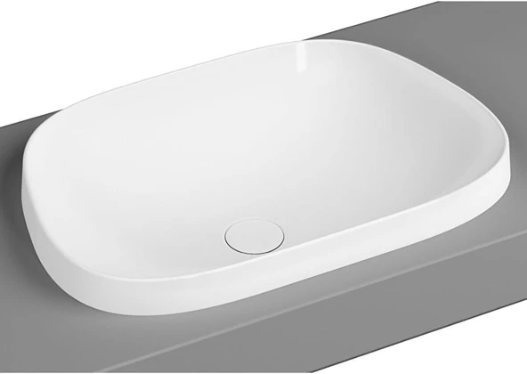 Frame 5653B403-0016 Tezgah Üstü Tv Lavabo, Clean, 57 Cm, Beyaz ürün görseli 1