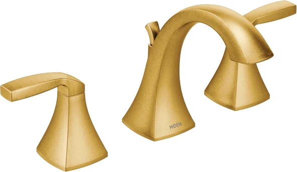 Moen Voss Fırçalanmış Altın İki Saplı 20,32 Cm Yaygın Banyo Bataryası Trim Kiti, Valf Gerekli, T6905Bg ürün görseli 1