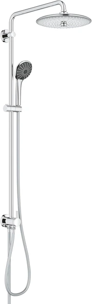 Grohe Vitalio Joy System 260 Yön Değiştiricili Duş Sistemi | Duvar Dışı Bağlantı | 3 Akışlı Tepe Duşu / 3 Akışlı El Duşu / 1750Mm & 800Mm Duş Hortumu | Su Tasarruflu | Duş Başlığı | Krom | 27357002 ürün görseli 1
