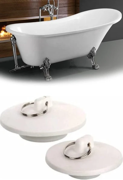 Mobee Urve Küvet Lavabo Tıpası Duble 2Li Set 1410 ürün görseli 1