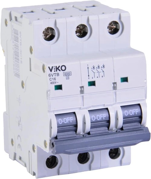 6Vtb-3C16 C16Aotomatik Sigorta 3X16A C 6Ka ürün görseli 1