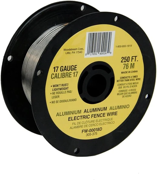 Fi-Shock Fw-00018D Elektrikli Eskrim Için 17 Ölçer Alüminyum Tel, 250Ft ürün görseli 1