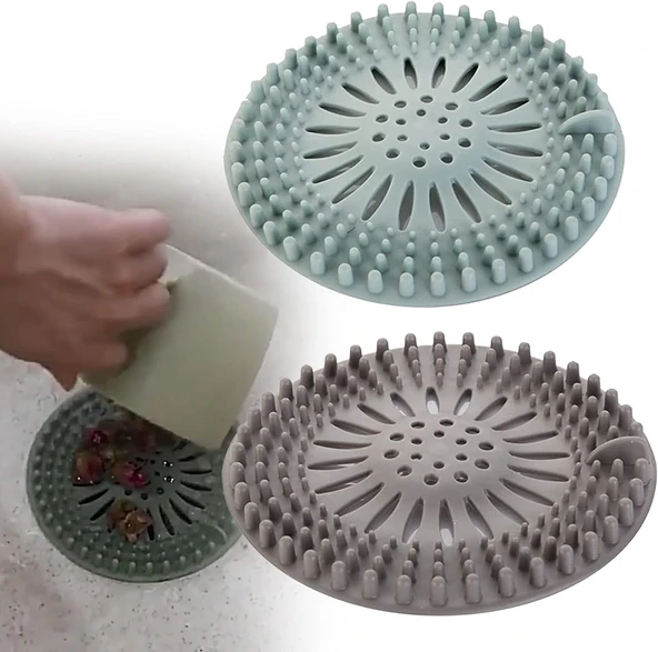 Orret Büyük Boy Silikon Lavabo Süzgeci,Banyo,Küvet Eviye Süzgeci (1 Adet) ürün görseli 1