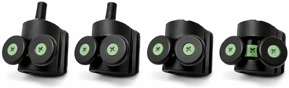 Duşakabin Tekerlek Seti 4 Adet (2 Üst + 2 Alt) 2X2 Sistem Uyumlu Kayar Cam Kapı Ray Tekerleri, Evrensel Yedek Parça, Sessiz Akıcı Kayma Performansı, Paslanmaya Dayanıklı ürün görseli 1