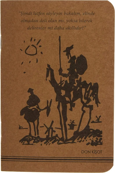 Don Kişot Kraft Defter ürün görseli 1