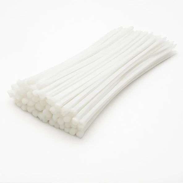 Kelepçe Seti 100 Adet Beyaz - Naylon Kablo Bağı 37 Cm (3,6 Mm Kalınlık) ürün görseli 1