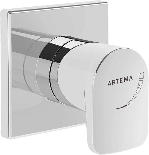 Artema Root Square A42729 Ankastre Stop Valf, Sıva Üstü, Krom ürün görseli 1