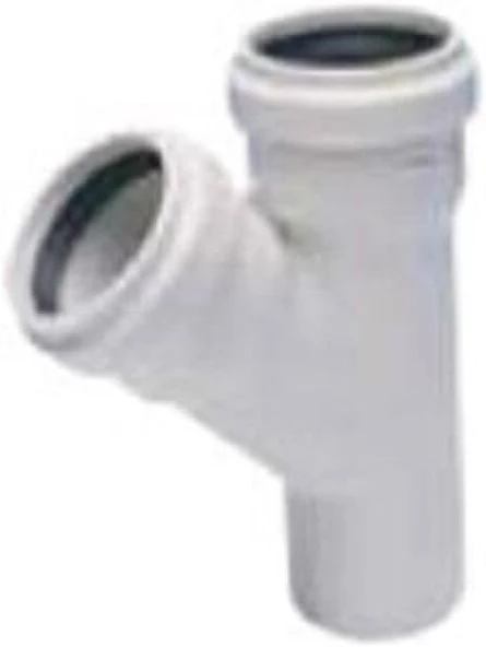 Kalde 110X50 3.2 Pvc-U Tek Çatal (45 Derece) ürün görseli 1