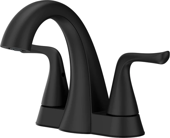 Pfister Willa Banyo Lavabo Bataryası, 10 Cm Merkez Seti, 2 Saplı, 3 Delikli, Mat Siyah, Lf048Malsdb ürün görseli 1