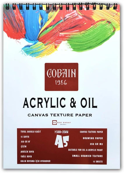 Cobain 1986 Akrilik Boyama Defteri (A3) ürün görseli 1