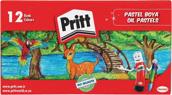 Pritt 12'Li Pastel Boya - Karton Kutu ürün görseli 1