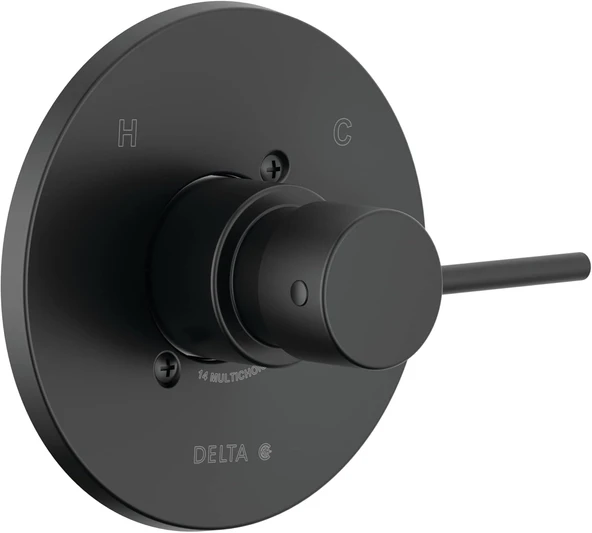 Faucet Siyah Duş Muslukları Için Mat Siyah Duş Vanası Trim Kiti, Duş Kolu Değiştirme, Duş Bataryası Kolu, Mat Siyah T14059-Bl-Pp (Vana Dahil Değildir) ürün görseli 1